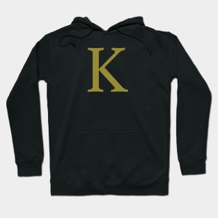 K letter Hoodie